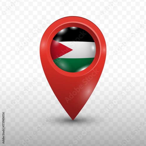 Location Flag of Palestine with red color and transparent background, Vector Illustration. Free Download Location Flag of Palestine with red color and transparent background, Vector Illustration. - GFXLoad