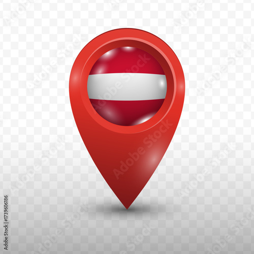 Location Flag of Austria with red color and transparent background, Vector Illustration. Free Download Location Flag of Austria with red color and transparent background, Vector Illustration. - GFXLoad