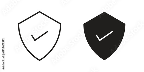Free Download Safe icon flat black and white logo - GFXLoad