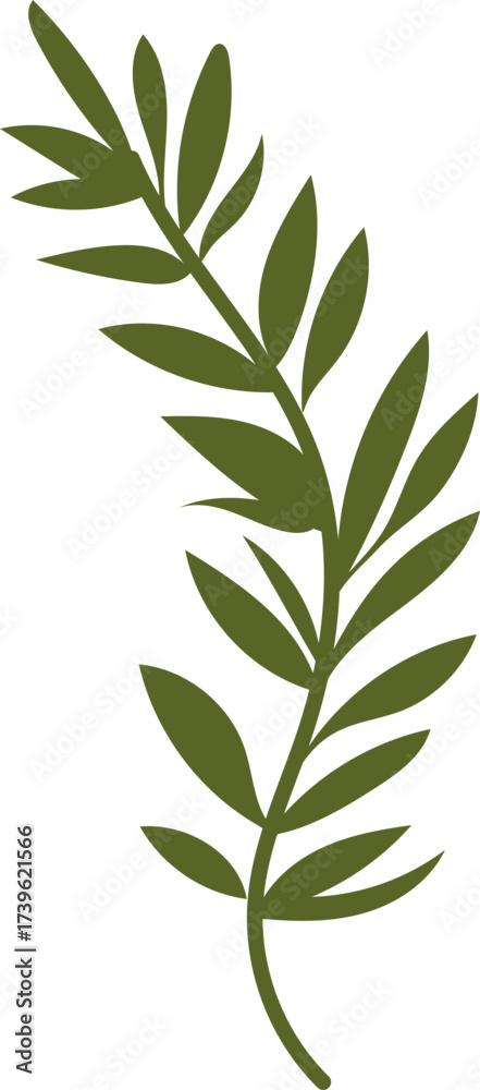 Fototapeta premium vector illustration of green leaves