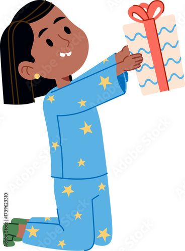 Child Holding Gift Box