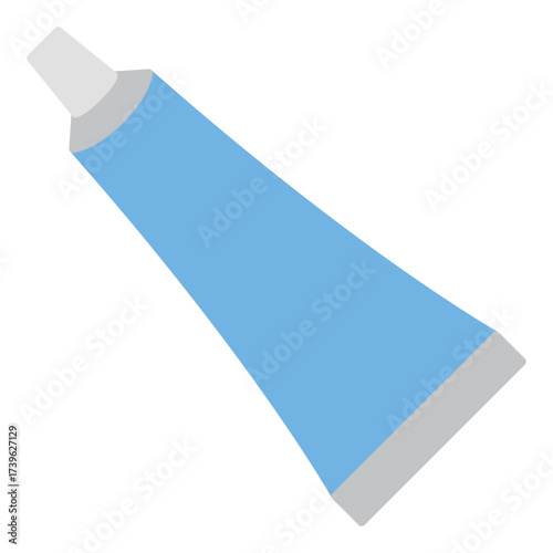 Toothpaste Icon – Flat Design Dental Hygiene Symbol