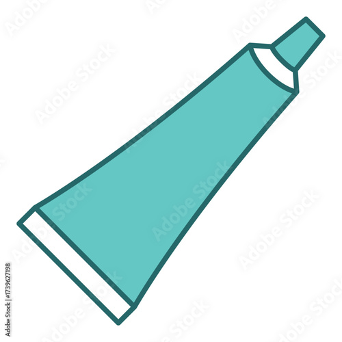 Toothpaste Icon – Flat Design Dental Hygiene Symbol