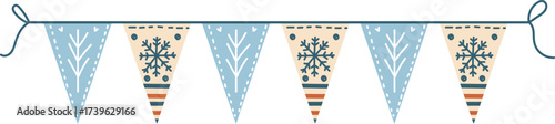 Christmas Winter Bunting Flags