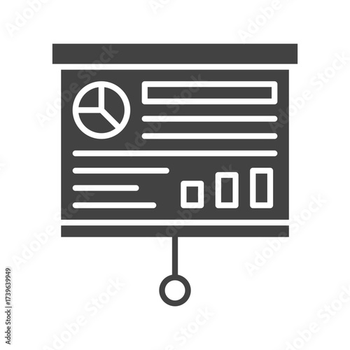Pitch Deck icon vector image. Suitable for mobile apps, web apps and print media.