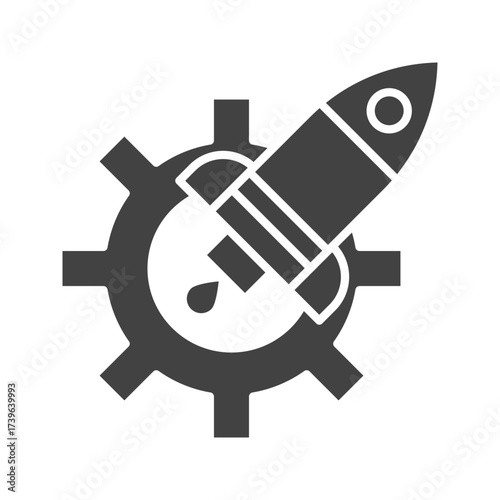 Project Kickoff icon vector image. Suitable for mobile apps, web apps and print media.