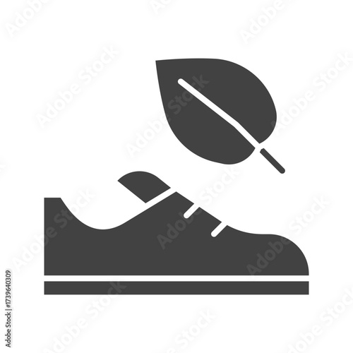 Vegan Shoes icon vector image. Suitable for mobile apps, web apps and print media.