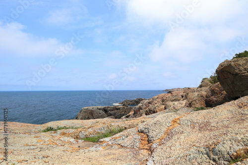 Foto 日御碕から望む海の風景と海岸段丘