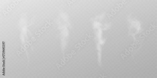 White and black smoke PNG texture effect