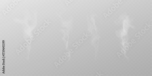 White and black smoke PNG texture effect