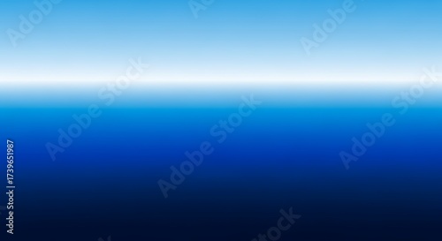 Gradient Blue Ocean with Light Horizon Perfect for Backgrounds and Designs