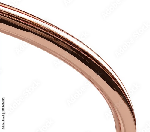 Rose Gold Curved Handle Detail