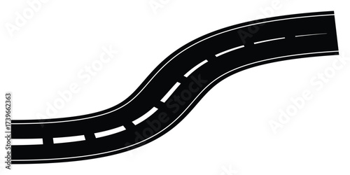Multipurpose Road Vector Icon – Outline, Glyph and Filled Styles.