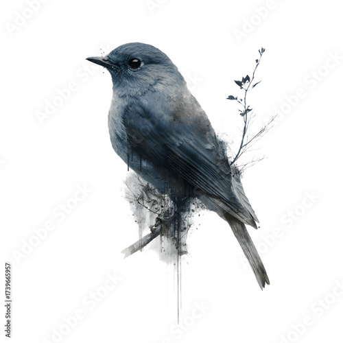 Stunning Bird Digital Art: Vibrant and Captivating Avian Illustration