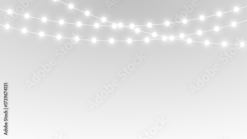 Bulb decor light garland bg card decorative design effect event.
