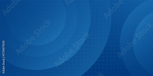 Abstract blue color background. Dynamic shapes composition. Vector illustration