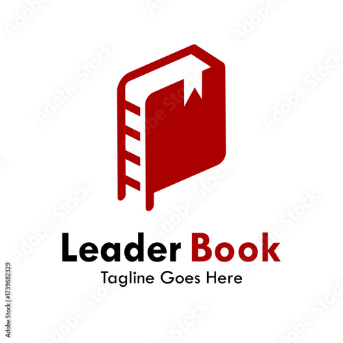Leader book design logo template illustration