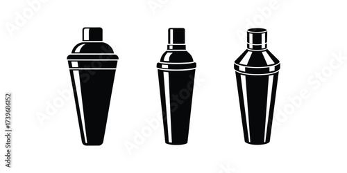 cocktail shaker silhouette icon vector illustration