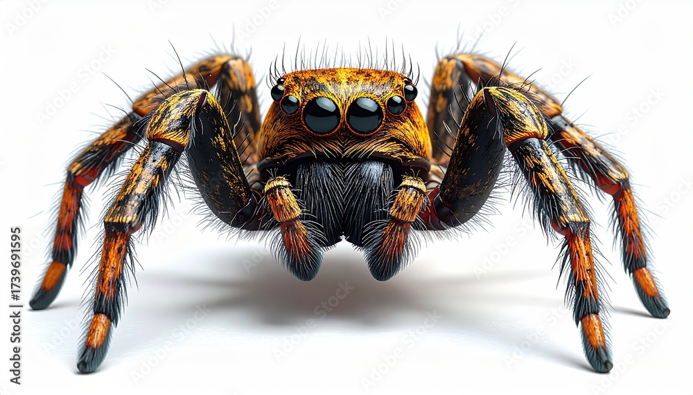 Fototapeta premium spider isolated on white background