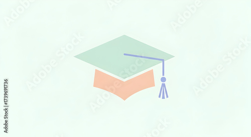 Graduation Cap Illustration Academic Achievement Symbol
