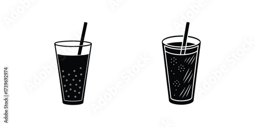 drink silhouette icon vector illustration