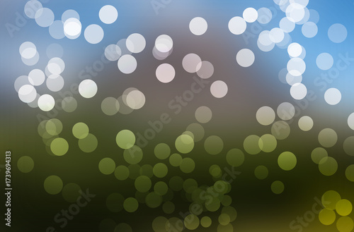 green bokeh background
