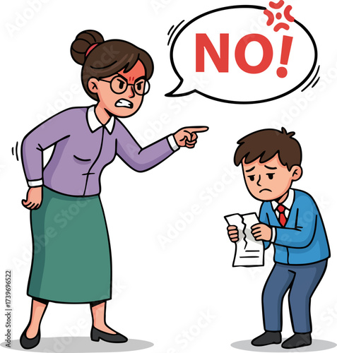 Scolding students