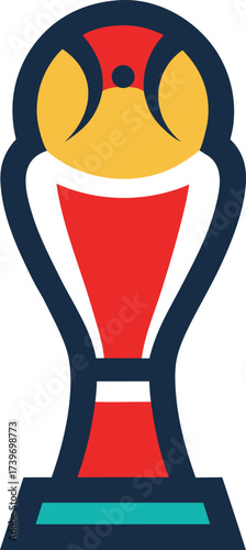  world cup trophy vector illustration transparent background
