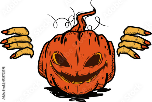 Pumpkin with Claws