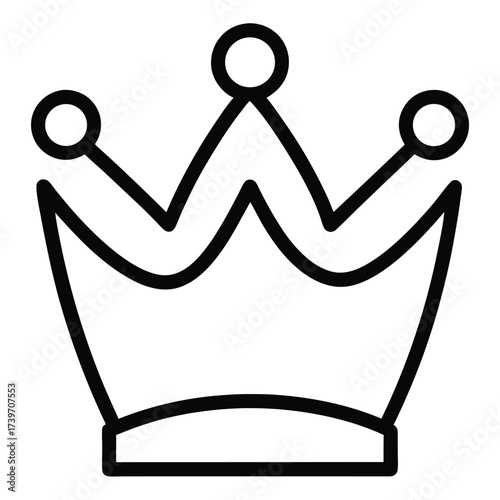 Crown royal logo black and white outline icon