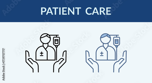 Patient Care Multiple Style Icon Collection