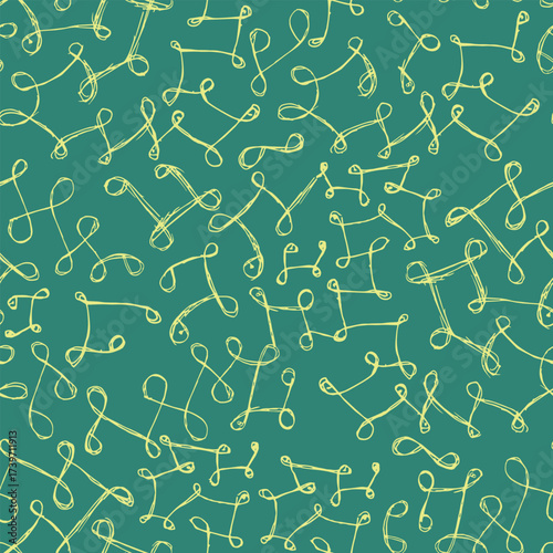 Seamless abstract doodle pattern. Print for textile, wallpaper, covers, surface. Vintage template for fashion prints.