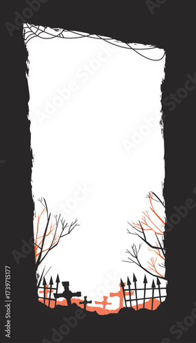 Halloween Graveyard Background