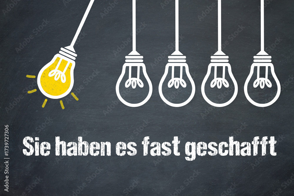 Fototapeta premium Sie haben es fast geschafft 