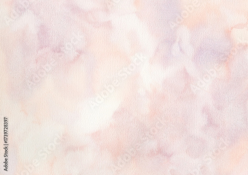 Quadro su tela 水彩マーブル 桜と藤色の大理石 Soft Pastel Dusty pink Watercolor paper Marble Texture Backgroun