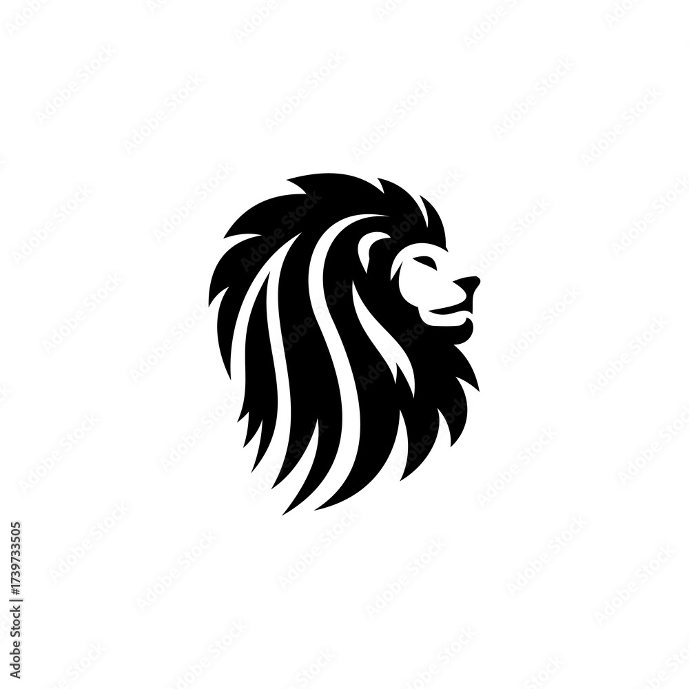 Fototapeta premium lion head tattoo