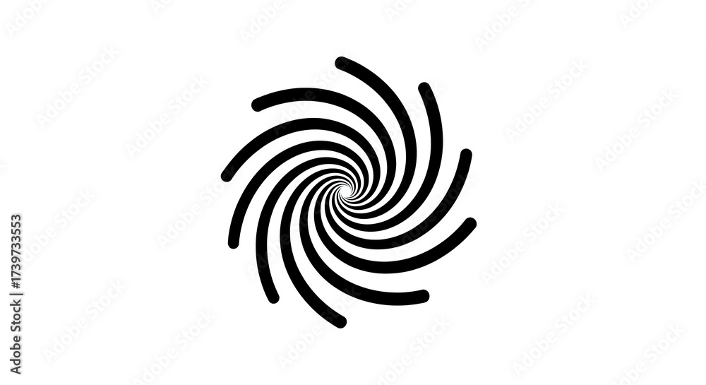 Obraz premium Spiral graphic design abstract pattern isolated