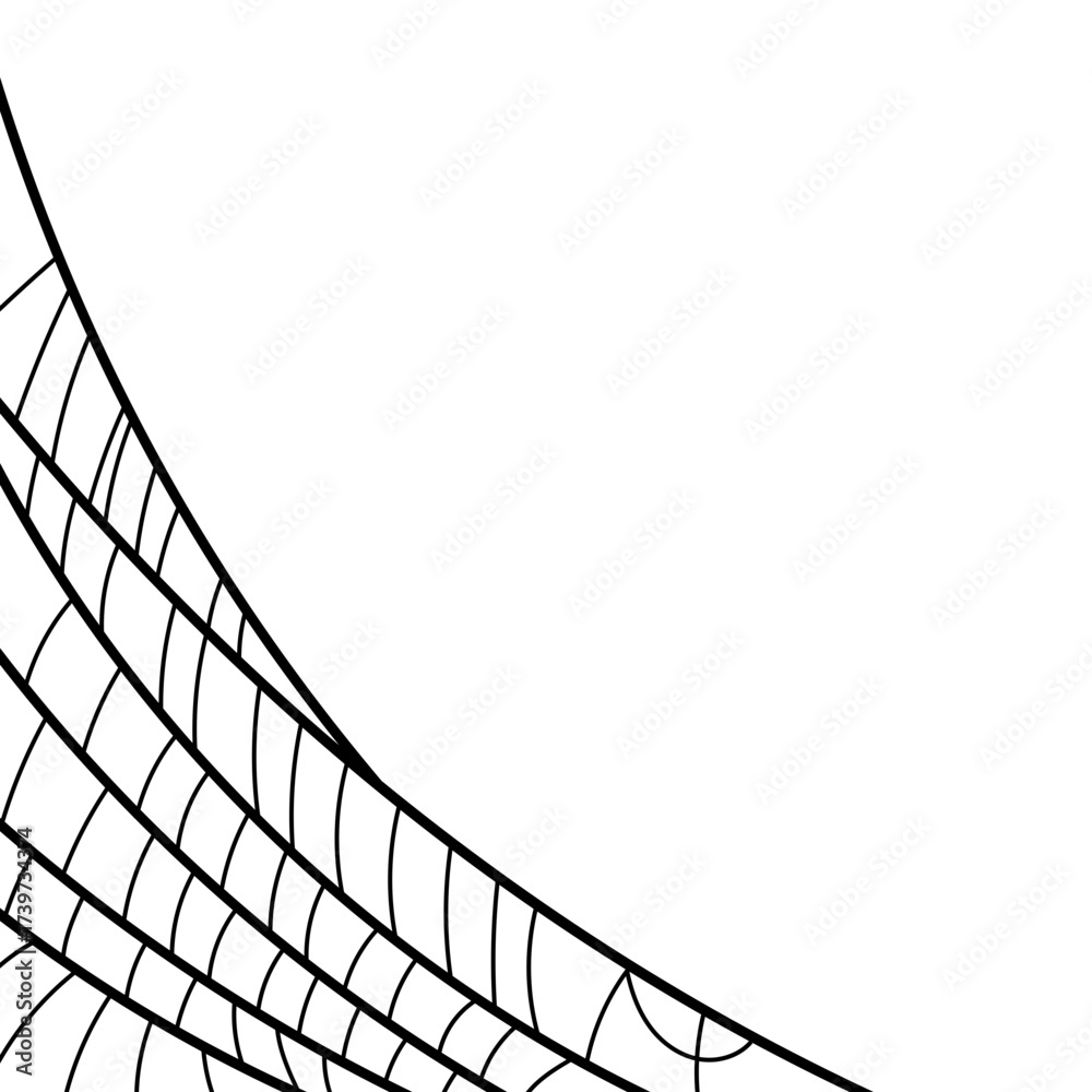 Fototapeta premium Spider Web Corner Element