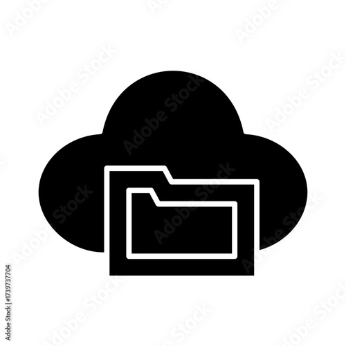 Cloud with folder