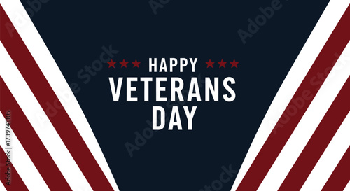 Happy veterans day celebration patriotic american usa flag day