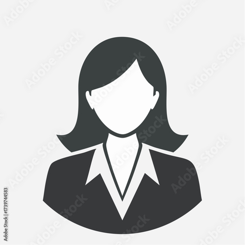 A generic profile icon for a digital avatar, an empty placeholder often used when nobody has uploaded a specific image, representing an interior user account in applications