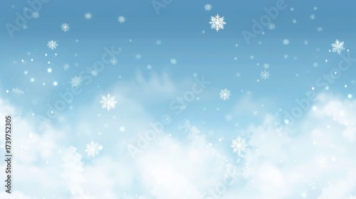 Holiday Illustration & Vectors: Cold Winter Ice, Silver Star Lights, Night Snow Scenes & Christmas Art