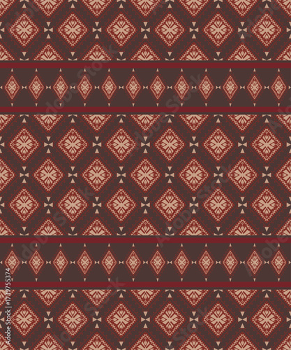 Vintage thai-laos silk fabric pattern-seamless Asian textile design 
Elegant Thai-Laos inspired silk fabric pattern with intricate traditional motifs. 