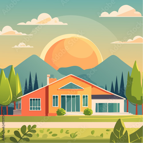 Real estate property with sustainable features