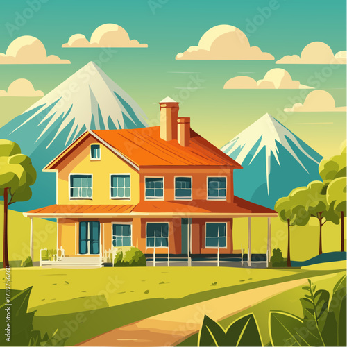 Real estate property with sustainable features