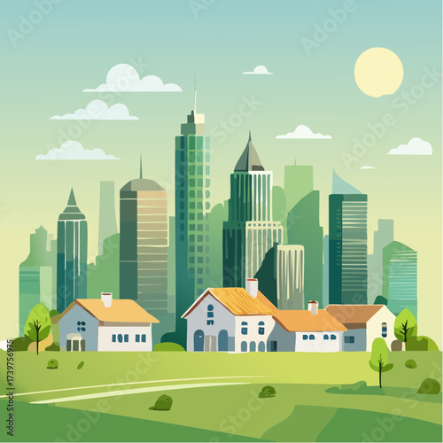 Real estate property with sustainable features