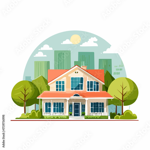 Real estate property with sustainable features