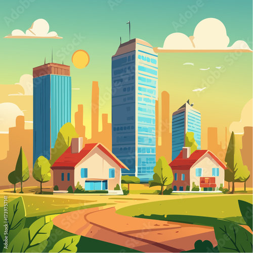 Real estate property with sustainable features