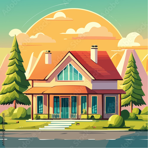 Real estate property with sustainable features