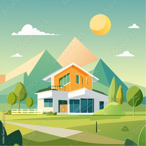 Real estate property with sustainable features